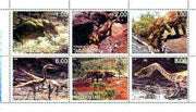 Tadjikistan 2000 Prehistoric Animals perf sheetlet containing set of 6 values unmounted mint