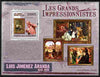 Comoro Islands 2009 The Impressionists - Luis Jimenez Aranda perf souvenir sheet unmounted mint