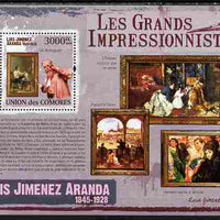 Comoro Islands 2009 The Impressionists - Luis Jimenez Aranda perf souvenir sheet unmounted mint
