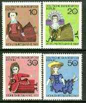 Germany - West Berlin 1968 Humanitarian Relief Fund set of 4 dolls unmounted mint SG B316-19*