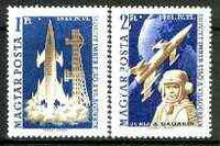 Hungary 1961 World's First Manned Space Flight set of 2 unmounted mint SG 1732-33