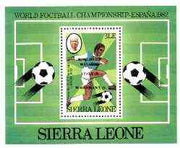 Sierra Leone 1982 World Cup Football opt m/sheet unmounted mint, SG MS 729