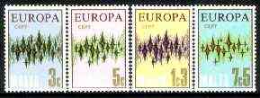 Malta 1972 Europa set of 4 unmounted mint SG 478-81