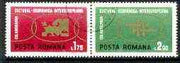 Rumania 1972 Inter-European Cultural and Economic Co-operation se-tenant pair fine used SG 3899-3900