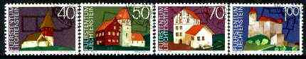 Liechtenstein 1975 European Architectural Heritage Year set of 4 fine used, SG 617-20*