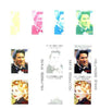 Touva 1995 Hollywood Stars #3 m/sheet containing 2 values (Richard Geer & Madonna) the set of 7 imperf progressive proofs comprising the 4 individual colours, plus 2, 3 and all 4-colour composites