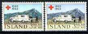 Iceland 1963 Red Cross Centenary set of 2 unmounted mint, SG 406-07