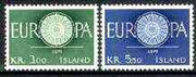 Iceland 1960 Europa set of 2, SG 375-76