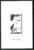 France 1981 Handicrafts (Bookbinding) stamp sized black & white photographic proof of original artwork endorsed 'Photo Maquette', as SG 2411, exceptionally rare