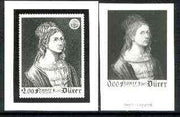 France 1980 Philexfrance 82 (Self Portrait of Durer) photo marquette (stamp sized black & white photographic proof) of original artwork, slightly different to issued stamp, with value expressed as 0.00, as SG 2371, exceptionally rare
