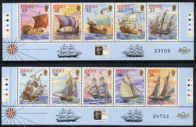 Jersey 2000 'The Stamp Show 2000' - Maritime Heritage set of 10 unmounted mint, SG 936-45