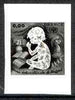 France 1979 International Year of the Child stamp sized black & white photographic proof of original artwork with value expressed as 0.00, as SG 2289, exceptionally rare