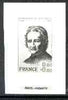 France 1980 Red Cross Fund, Jean-Marie de la Mennais (Christian Educationalist) stamp sized black & white photographic proof of original artwork with value expressed as 0.00 + 0.00, endorsed 'Photo Maquette', as SG 2352, exceptionally rare