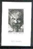 France 1980 Red Cross Fund, Frederic Mistral (Poet) stamp sized black & white photographic proof of original artwork with value expressed as 0.00 + 0.20, endorsed 'Photo Maquette', as SG 2355, exceptionally rare