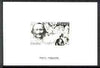 France 1981 Red Cross Fund, Jacques Offenbach (composer) stamp sized black & white photographic proof of original artwork with value expressed as 0.00 + 0.00, endorsed 'Photo Maquette', as SG 2395, exceptionally rare