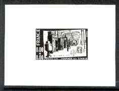 France 1979 Stamp Day (Paris Head PO) photo marquette (stamp sized black & white photographic proof) of original artwork with value expressed as 0.00 + 0.00, as SG 2306, exceptionally rare