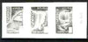 France 1980 UNESCO - Sites in Need of Preservation set of 3 photo marquettes (stamp sized black & white photographic proofs) of original artworks with blank values endorsed 'photo marquette', as SG U21-U23, exceptionally rare