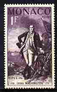 Monaco 1965 George Washington 1f unmounted mint from Philatelic Exhibition set, SG 544*