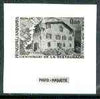 Andorra - French 1980 House of the Valleys photo marquette (stamp sized black & white photographic proof) of original artwork with value expressed as 0.00, endorsed 'Photo Maquette', as SG F308, exceptionally rare