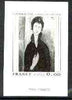 France 1980 Art (Woman with Blue Eyes by Modigliani) stamp sized black & white photographic proof of original artwork with value expressed as 0.00, endorsed 'Photo Maquette', as SG 2341, exceptionally rare