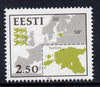 Estonia 1991 Map 2r50 unmounted mint, SG 171*