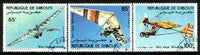 Djibouti 1984,Microlight Aircraft set of 3 fine cto used, SG 906-908*