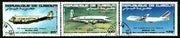 Djibouti 1983 Air France Anniversary set of 3 fine cto used, SG 875-77*