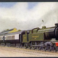 Postcard by J Salmon - London, Brighton & South Coast Section of Southern Railway memorial engine 'Remembrance' in colour, unused and in fine condition