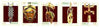Senegal 1997 Traditional Masks set of 5 imperf strip from limited printing unmounted mint