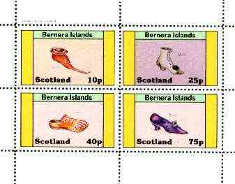 Bernera 1982 Footware perf set of 4 (Shoes of 1430, 1550, 1840 & 1912) unmounted mint