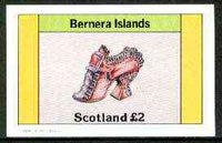 Bernera 1982 Footware imperf deluxe sheet (£2 value showing shoe of 1720) unmounted mint