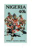 Nigeria 1986 Nigerian Life Def series - original hand-painted artwork for 40k value (Nkpokiti Cultural Dancers) by G O Akinola on board 130 mm x 222 mm endorsed J2