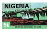 Nigeria 1986 Nigerian Life Def series - original hand-painted artwork for 5k value (Modern Housing Estate) by unknown artist on board 222 mm x 127 mm