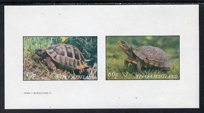 Staffa 1982 Tortoise imperf set of 2 values (40p & 60p) unmounted mint