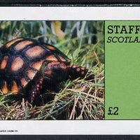 Staffa 1982 Tortoise imperf deluxe sheet (£2 value) unmounted mint