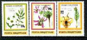 Albania 1991 Flowers set of 3 unmounted mint, SG 2492-94, Mi 2470-72*