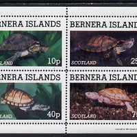 Bernera 1981 Turtles perf set of 4 values (10p to 75p) unmounted mint