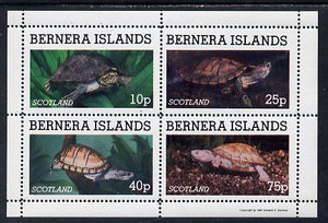 Bernera 1981 Turtles perf set of 4 values (10p to 75p) unmounted mint