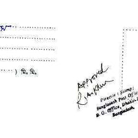 Bangladesh 1997 Paul Harris (Rotary) 50th Death Anniversary imperf proof as issued mounted on 'Security Printing Corporation Ltd' card, endorsed 'Approved', signed with Official handstamp, almost certainly unique, plus issued stamp