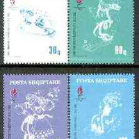 Albania 1992 Albertville Winter Olympic Games set of 4 unmounted mint, SG 2512-15, Mi 2489-92*
