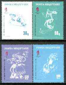 Albania 1992 Albertville Winter Olympic Games set of 4 unmounted mint, SG 2512-15, Mi 2489-92*