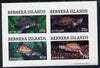 Bernera 1981 Turtles imperf set of 4 values (10p to 75p) unmounted mint