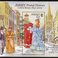 Jersey 2002 Jersey Postal History (1st Series) Postboxes perf m/sheet unmounted mint, SG MS1073