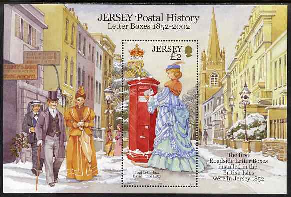 Jersey 2002 Jersey Postal History (1st Series) Postboxes perf m/sheet unmounted mint, SG MS1073