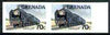 Grenada 1982 Famous Trains 70c Fleche d'Or unmounted mint imperf pair, as SG 1214