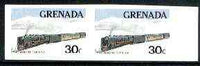 Grenada 1982 Famous Trains 30c Orient Express unmounted mint imperf pair, as SG 1212