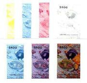 Abkhazia 1995 Fish perf m/sheet (2400 value) the set of 7 imperf progressive colour proofs comprising the 4 individual colours plus 2, 3 and all 4-colour composites