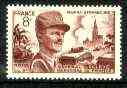 France 1953 Jacques-Philippe Leclerc (War hero) 8f red-brown unmounted mint SG 1171