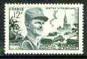 France 1953 Jacques-Philippe Leclerc (War hero) 12f green & blue green unmounted mint SG 1171a