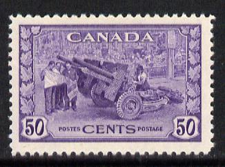 Canada 1942-48 KG6 War Effort 50c Munitions Factory unmounted mint SG 387